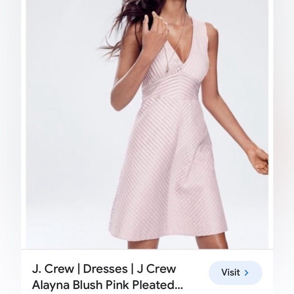 J.Crew 100% cotton lined midi, fit & flare soft pink, pleats blush pink. Size 4 - Picture 5 of 17